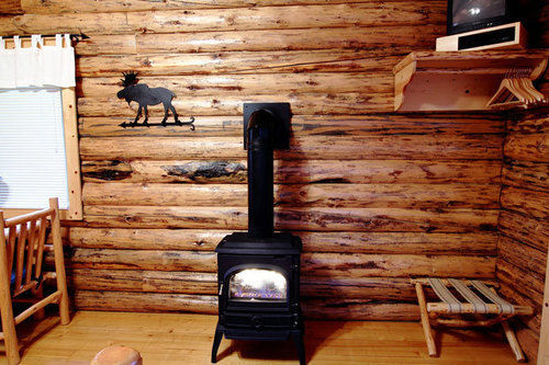 Silverwolf Log Chalets Coram エクステリア 写真