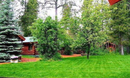 Silverwolf Log Chalets Coram エクステリア 写真